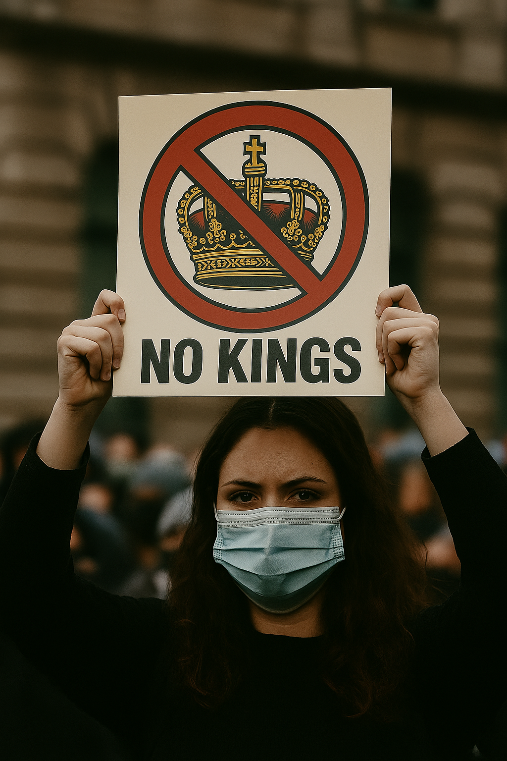 No Kings 12x12 Protest Sign from 8647 NOW