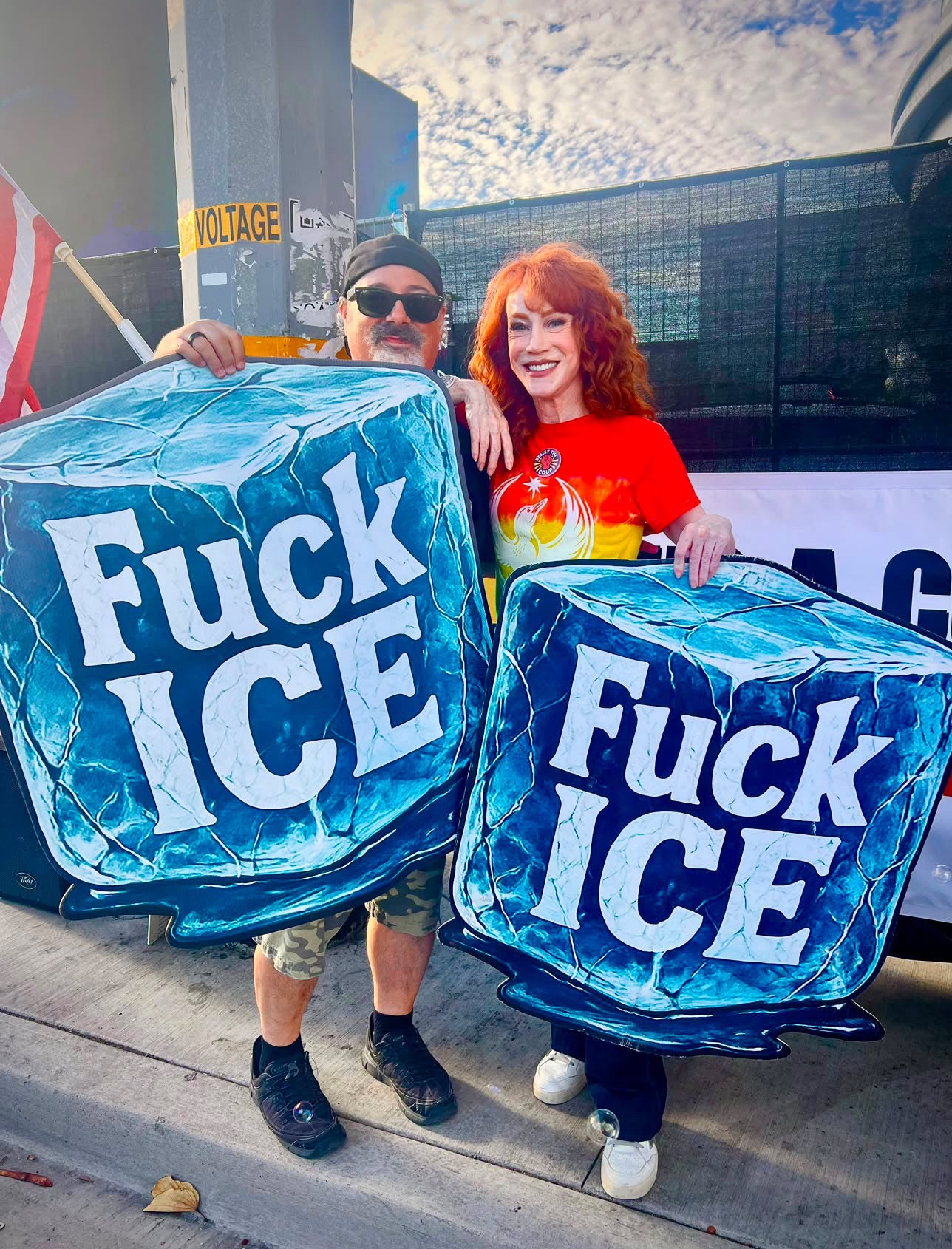ICE Protest Sign — Oversized Custom-Cut