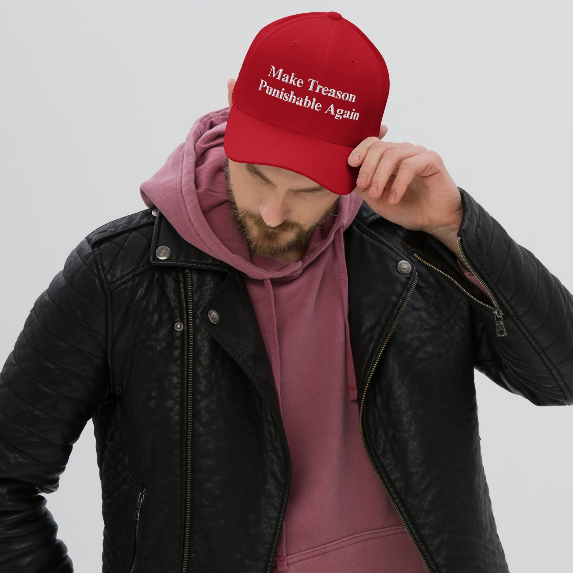 Make Treason Punishable Again red structured cap from 8647 NOW
