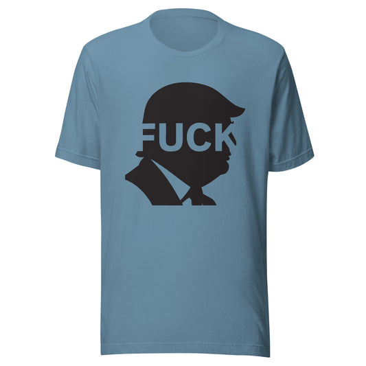 FDT Silhouette Tee — Steel Blue front mockup from 8647 NOW